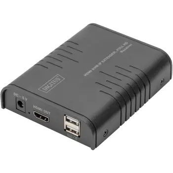 HDMI KVM IP Extender Receiver Digitus DS-55530, Full HD, 120m, Cat5e, i zi