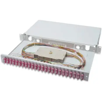 Kasë rrjeti Digitus LWL Spleißbox 1HE, 24x SC DX OM4, gri