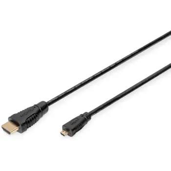 Kabllo HDMI DIGITUS HDMI Cable Type A HighSpeed with Ethernet / 1.0m – Zezë