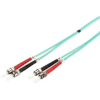 Kabllo optike Digitus OM3 ST/ST 2m aqua