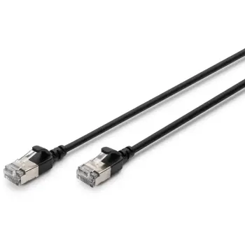 Kabëll rrjeti Digitus CAT 6A Slim, 5m, RJ-45, i zi
