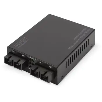 Media konvertues Digitus, Gigabit, 1000Base-SX, SC/SC, i zi