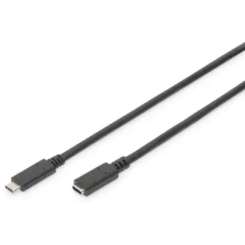 Kabëll zgjatës USB Type-C Digitus, 1.5m, USB 2.0, i zi
