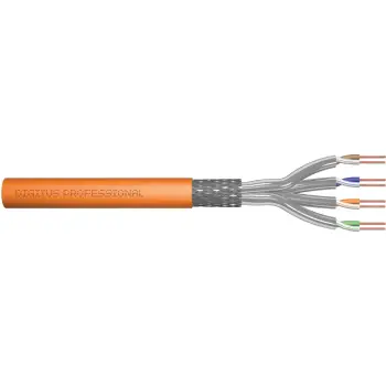 Kabllo për Rrjet DIGITUS Cat7 S/FTP Install / 500m / AWG23/1 – Portokalli