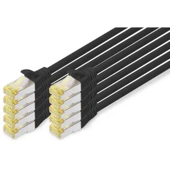 Kabllo rrjeti DIGITUS Cat6A S/FTP Patch Cable / 10 pcs / 1m – Gjelbër
