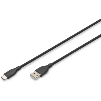 Kabëll lidhës Digitus USB-C, 1m, i zi
