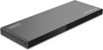Splitter HDMI Digitus 4K, 1x8, 3840 x 2160 piksel, Metal, E zezë