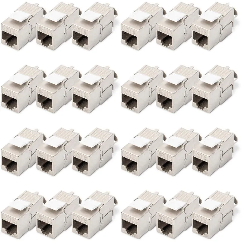 Modul keystone Digitus CAT 6A, shielded, toolfree, silver - 1