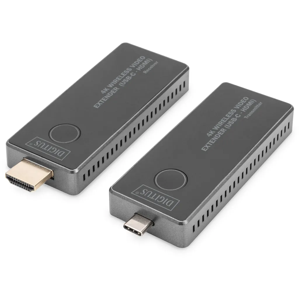 AV transmetues dhe pranues Digitus 4K Wireless Video Extender, 30 m, USB-C - HDMI - 1
