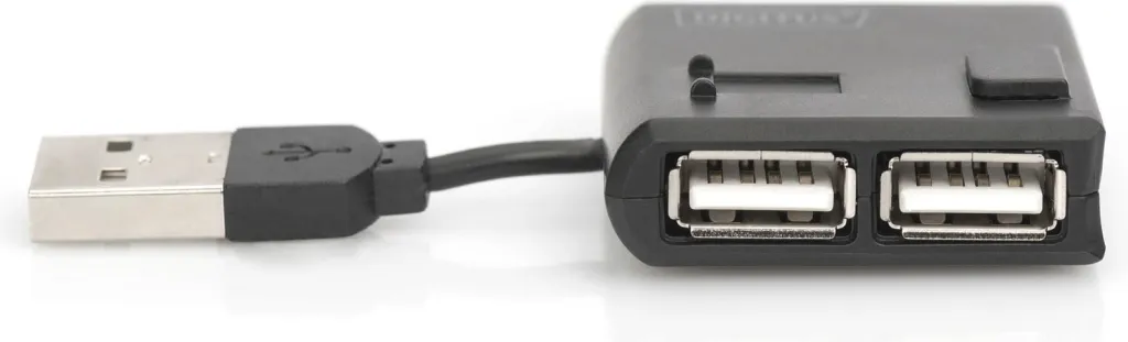 Hub USB Digitus, 4-Port, USB 2.0, 480 Mbit/s, Ngjyrë e zezë - 5