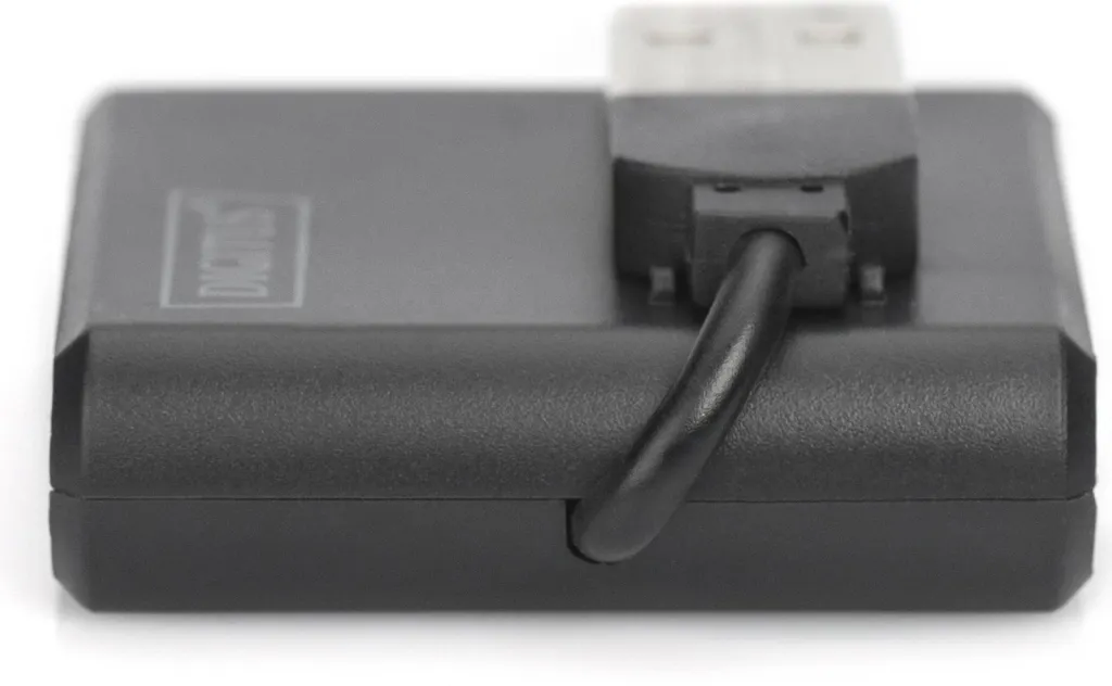 Hub USB Digitus, 4-Port, USB 2.0, 480 Mbit/s, Ngjyrë e zezë - 6