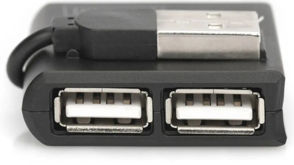 Hub USB Digitus, 4-Port, USB 2.0, 480 Mbit/s, Ngjyrë e zezë - 8