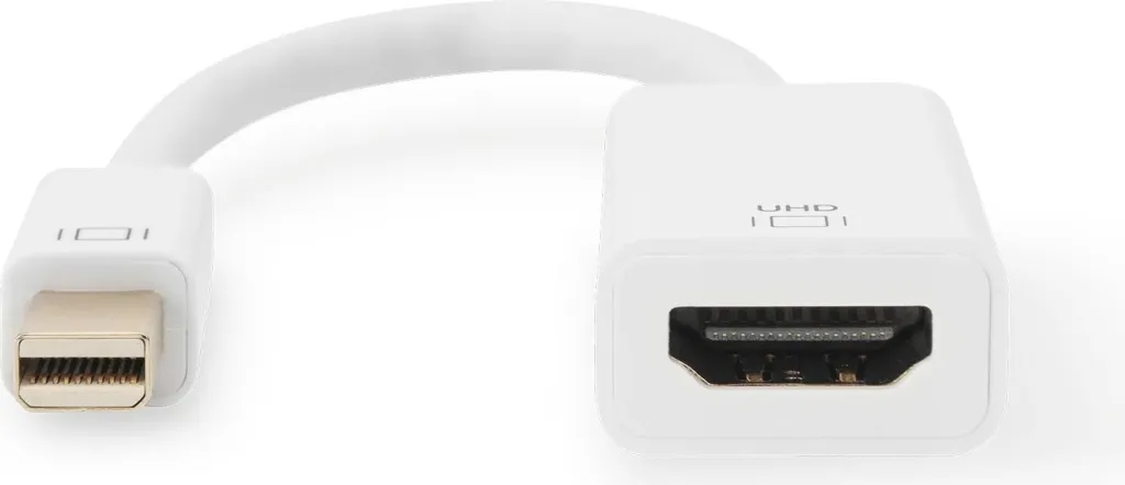 Adapter Mini DisplayPort në HDMI Digitus, 0.2m, i bardhë - 3