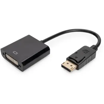 Përshtatës Assmann (AK - 340409 - 001 - S), DisplayPort në DVI - I, i zi