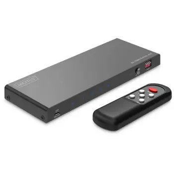 Kabllo HDMI DIGITUS Switch 4×1 8K/60Hz / me Audio Extractor dhe EDID Control