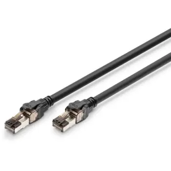 Kabllo rrjeti Digitus CAT 8.1, 5m, S/FTP, RJ-45, e zezë