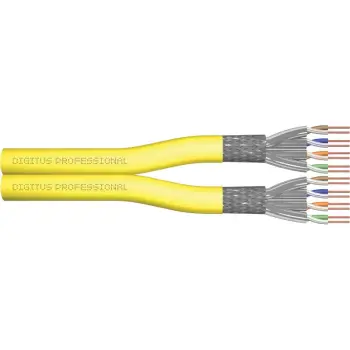 Kabllo rrjeti Digitus Cat7A S/FTP, 500m, LSZH, e verdhë