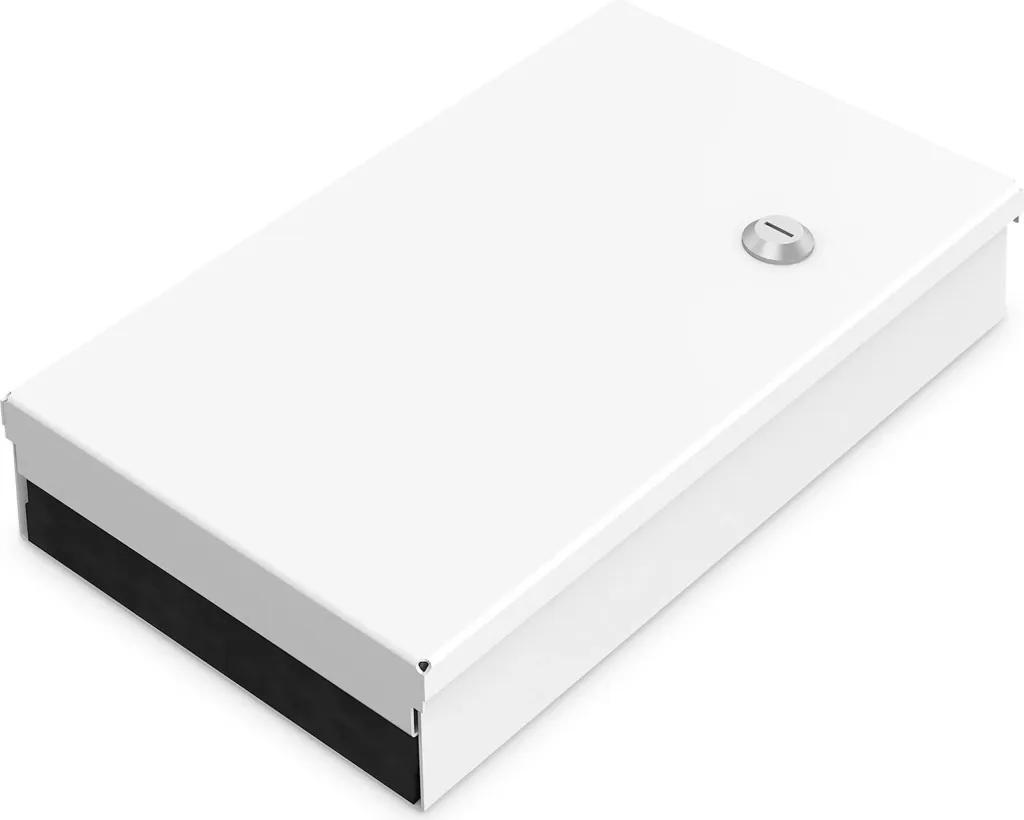 Kuti rrjeti Digitus LWL Unibox, montim në mur, kompakte, e bardhë - 1
