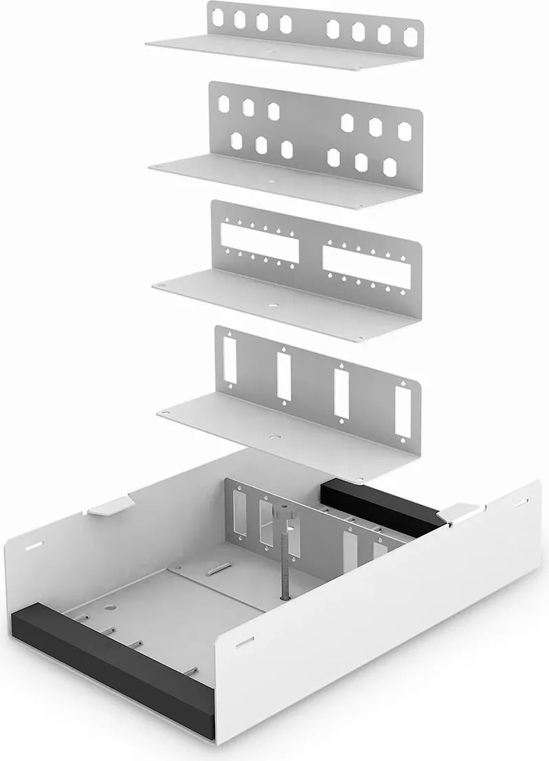 Kuti rrjeti Digitus LWL Unibox, montim në mur, kompakte, e bardhë - 4