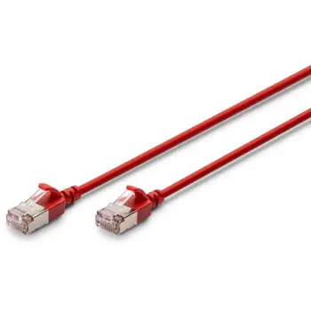 Kabëll rrjeti Digitus Cat6a Slim 1.5m, RJ-45, PoE+, verdhë