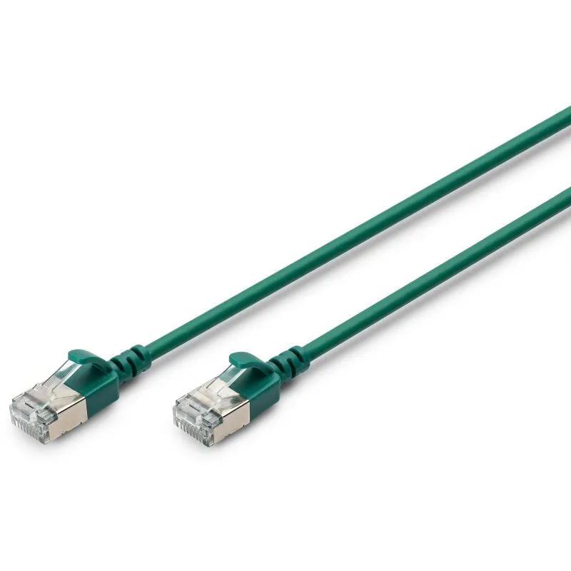 Kabllo rrjeti DIGITUS Cat6A F/FTP Slim Patch Cable / 5m – Verdhë - 1