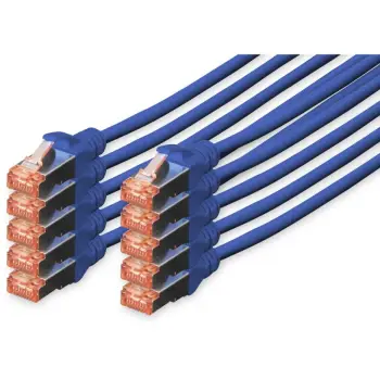 Kabllo për Rrjet DIGITUS Cat6 S/FTP Patch Cable / 10 pcs / 0.50m – Blu