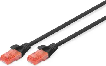 Kabllo rrjeti Digitus, 2 x RJ45, 5 m, e zezë