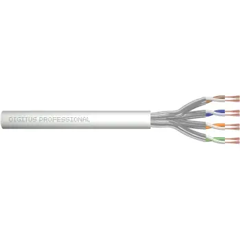 Kabllo rrjetit Digitus CAT 6A U/FTP, 100m, bakër, LSZH, gri