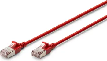 Kabëll rrjeti Digitus CAT 6A F-FTP Slim 5m, RJ-45, i kuq