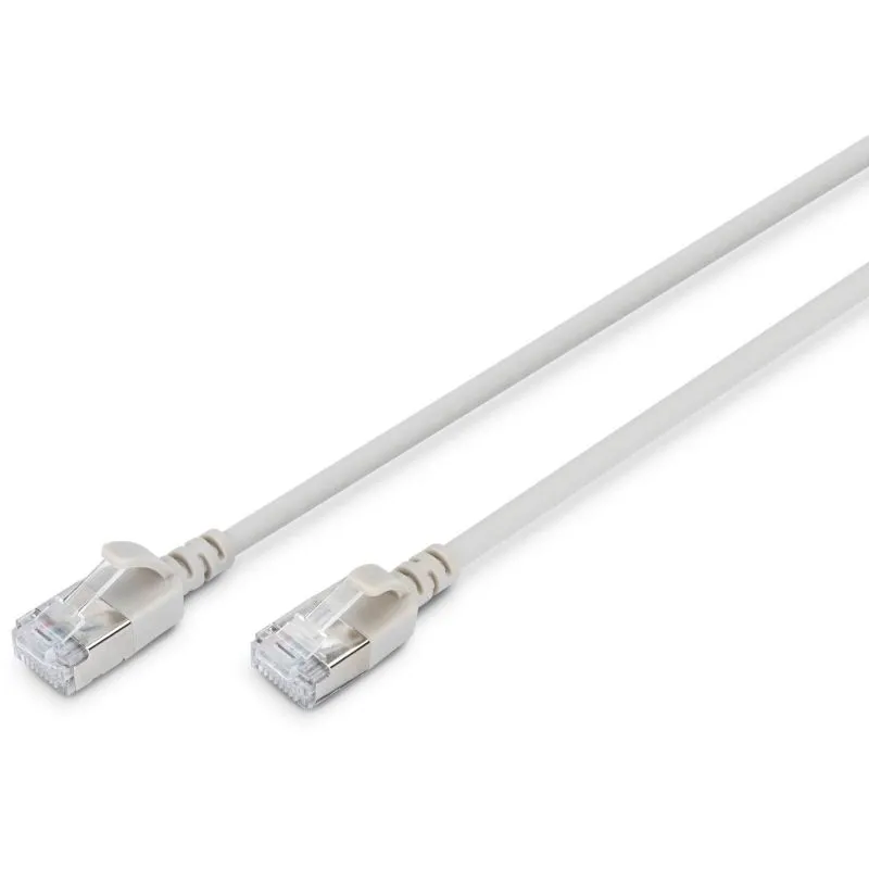 Kabllo rrjeti DIGITUS Cat6A F/FTP Slim Patch Cable / 0.5m – Gri - 1