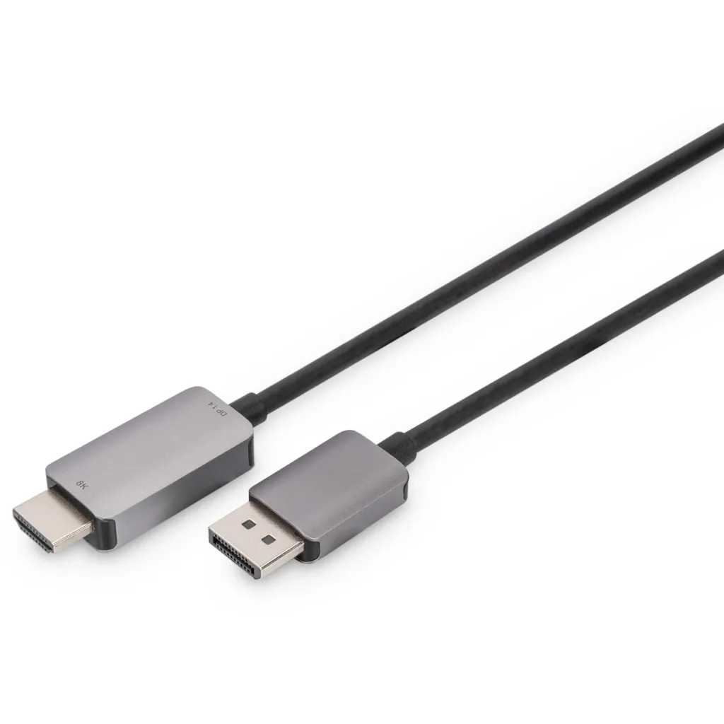 Kabëll adapter DisplayPort në HDMI Digitus 8K, 1.8m, i zi - 1