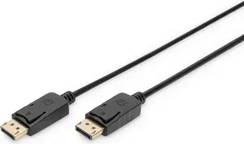 Kabllo DisplayPort Digitus 3m, Mashkull-Mashkull, Full HD, e zezë