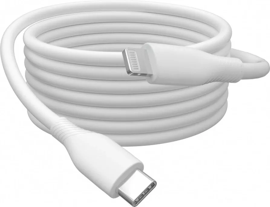 Kabllo USB DIGITUS USB 2.0 Cable Type C–Lightning Silicone 2.0m – Bardhë - 5