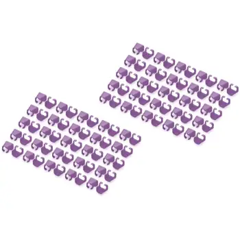 Aksesorë për rrjet DIGITUS Color Clips / Patch Cables/ 100 pcs – Vjollcë
