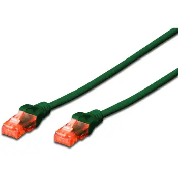 Kabllo për rrjet DIGITUS CAT.6 U/UTP Patch Cable / LSZH / 0.25m – Gjelbër