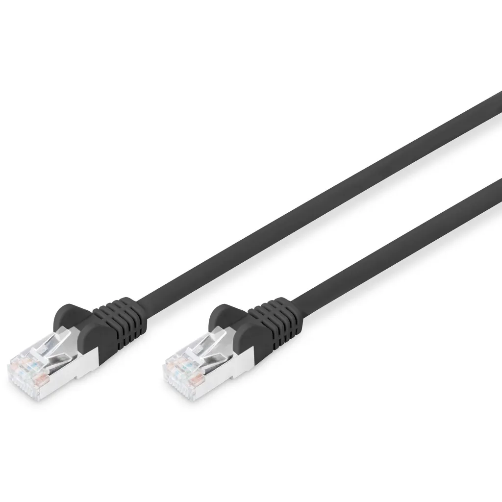 Kabllo rrjeti Cat6 Digitus S/FTP 10m, RJ-45, e zezë - 1