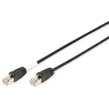 Kabllo për Rrjet / DIGITUS Cat6 Patch Cable / S/FTP / 2x RJ45 / 1.00m / LSZH / Polybag / Outdoor – Zezë