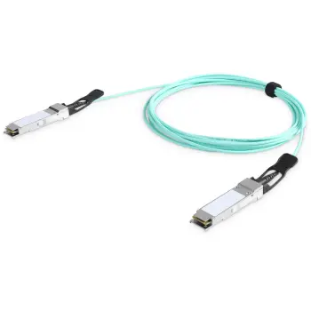 Kabllo optike Digitus QSFP+ 40G AOC 10m, turkuaz