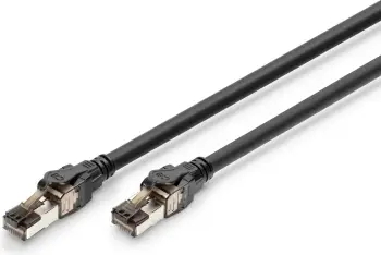 Kabllo rrjeti Digitus CAT 8.1, 3m, S/FTP, RJ-45, e zezë