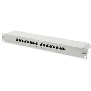 Patchpanel Digitus 16 portë CAT5e i mbrojtun