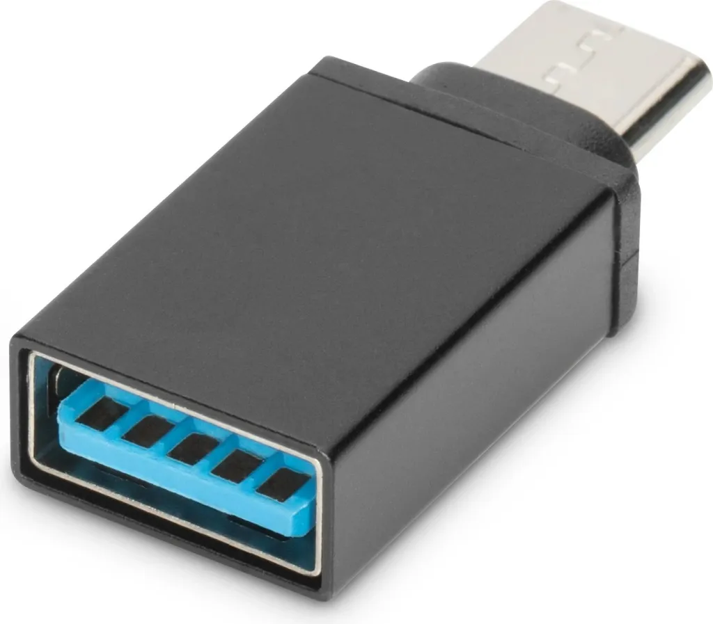 Adapter USB C në USB A Digitus, i zi - 1