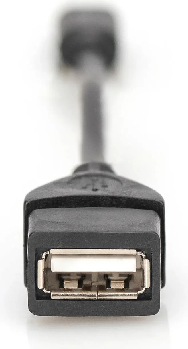 Përshtatës Digitus Mini USB B - USB 2.0 A, 0.2m, i zi - 4
