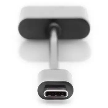 Kabllo USB DIGITUS Kabllo Shpërndarëse USB 3.1 Type‑C në Jack Plug/Socket/Socket 0.2m – Zezë