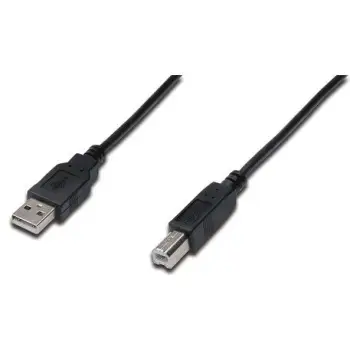 Kabllo USB 2.0 Digitus 3m, Type-A në Type-B, e zezë