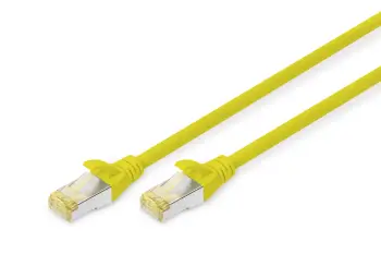 Kabëll rrjeti Digitus Cat6a S/FTP, 1m, RJ-45, verdhë