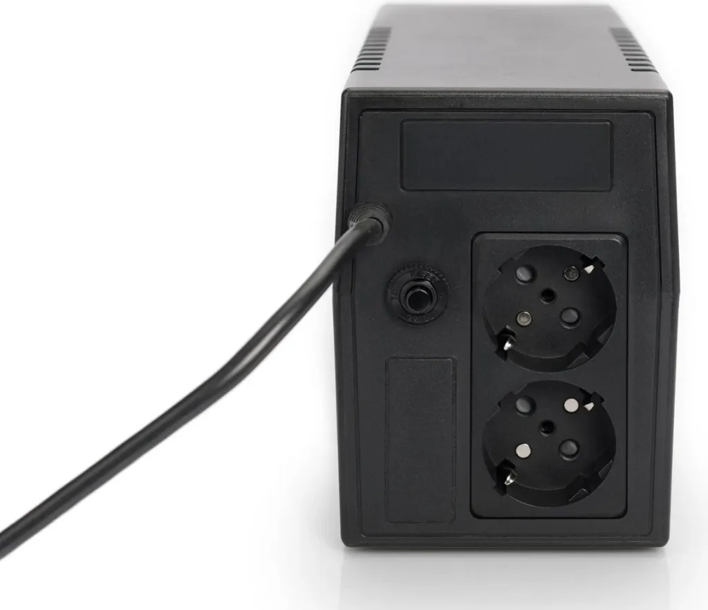 UPS DIGITUS DN-170063-B, 600 VA/360 W, 2 dalje AC, E zezë - 1