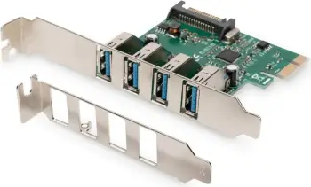 Kontroller Digitus PCIe 2.0 x1 - 4x USB 3.0 (DS-30221-1)