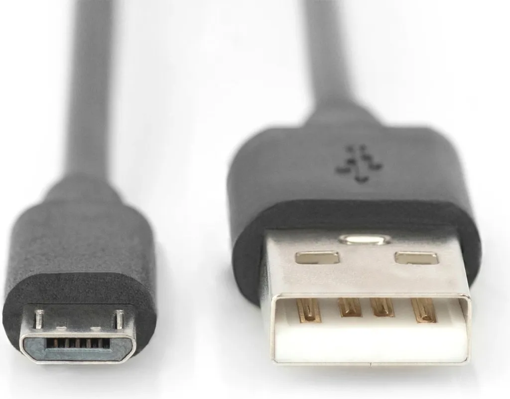 Kabllo Assmann, USB-A në miniUSB, 1.8m, e zezë - 2