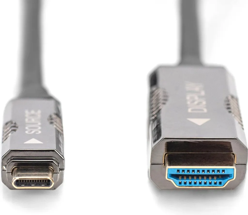 Kabllo adapter Digitus 4K USB Type-C në HDMI, 15m, e zezë - 2