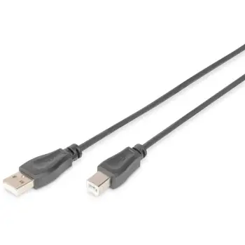 Kabllo USB Digitus, USB A në USB B, 3 m, e zezë